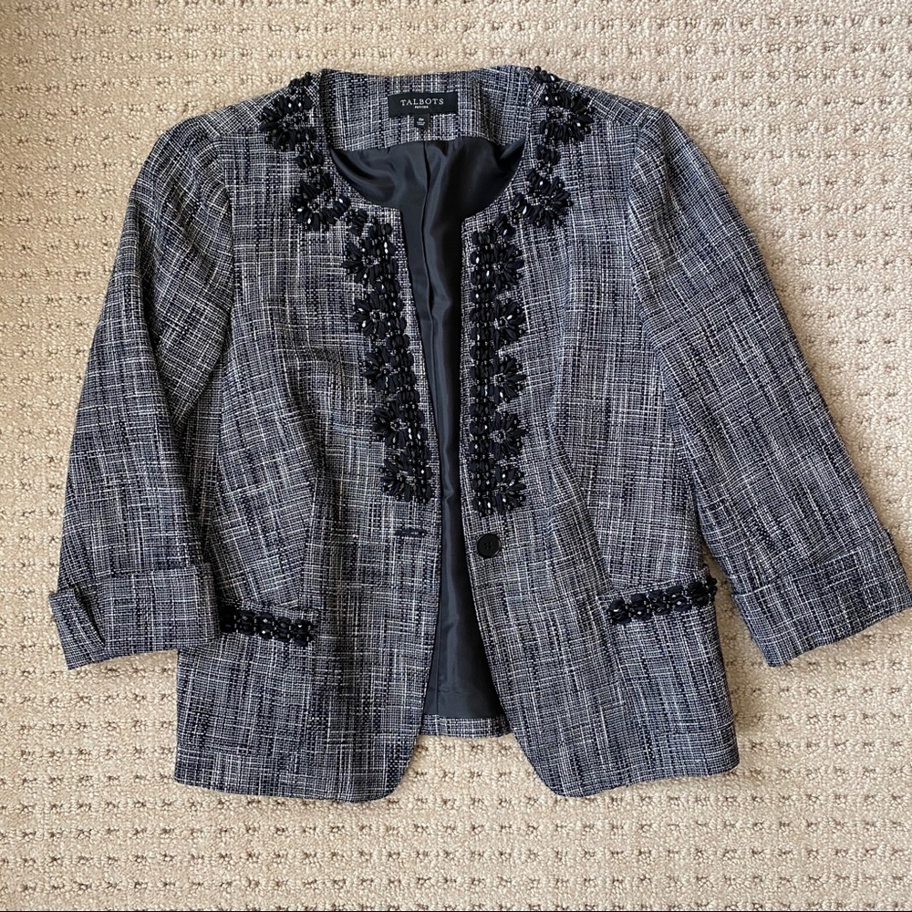 Talbots Jeweled Blazer